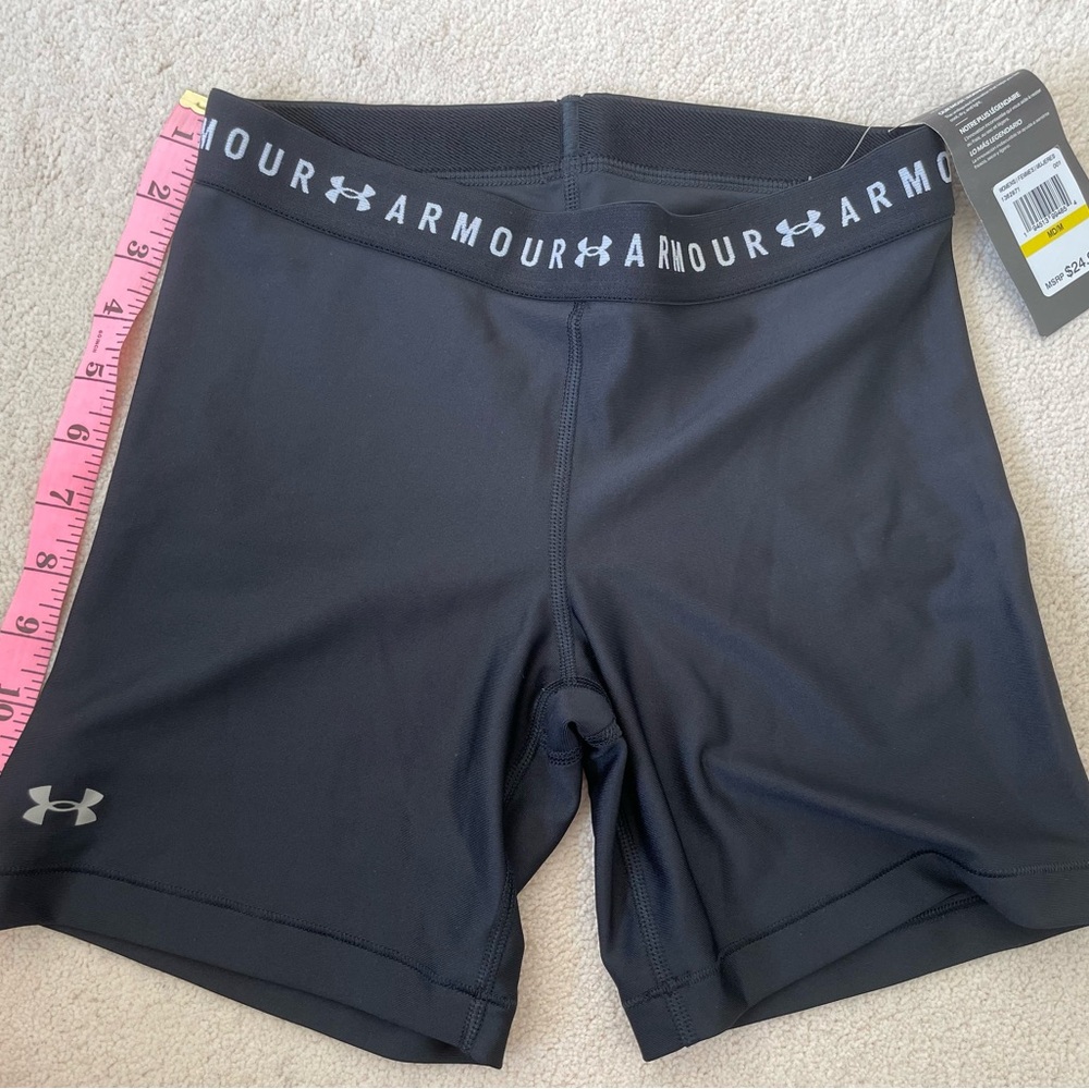 Woman’s Under Armour Heatgear Compression Bike Shorts Black